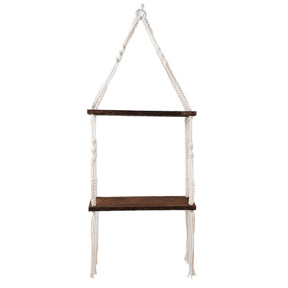 Macramé Floating Shelf Organizer Acalora