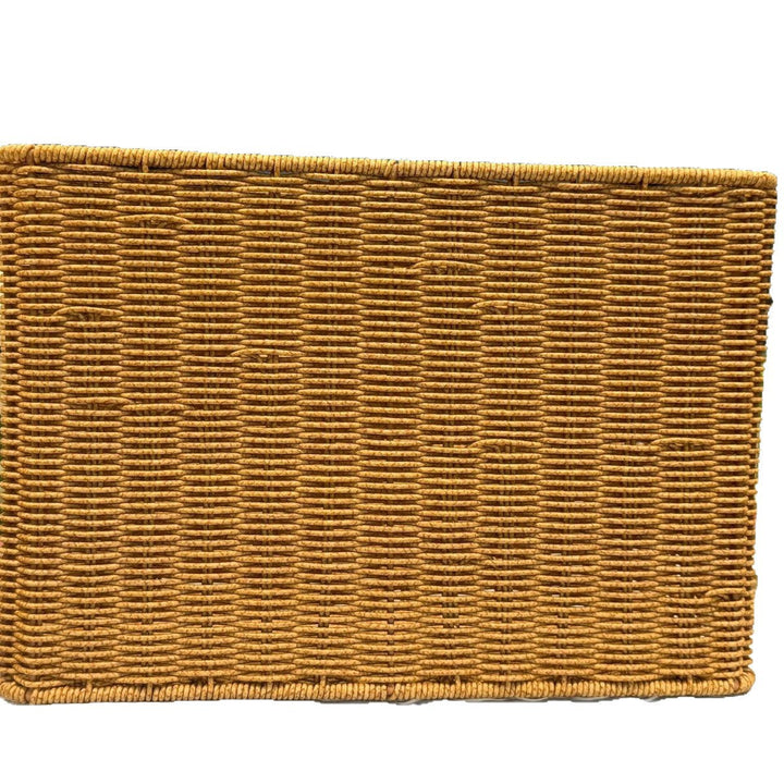 Women's Rectangular Rattan Storage Basket with Compartments Kalsten