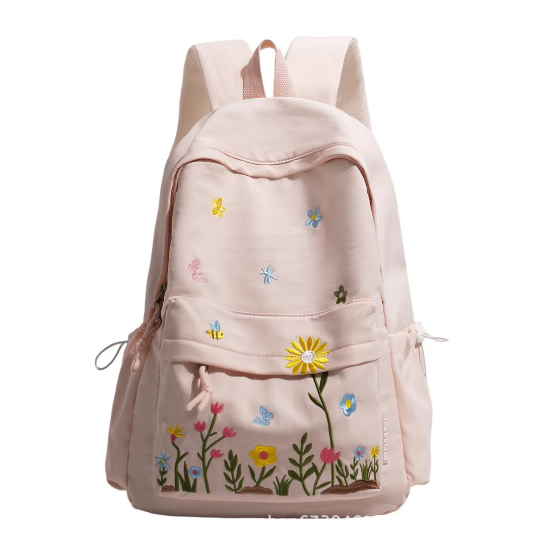 Floral Embroidered Backpack Kalsten