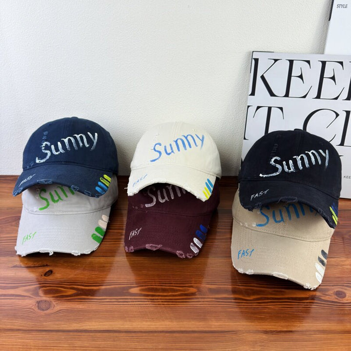 Women's Distressed Graphic Sun Cap Kalsten