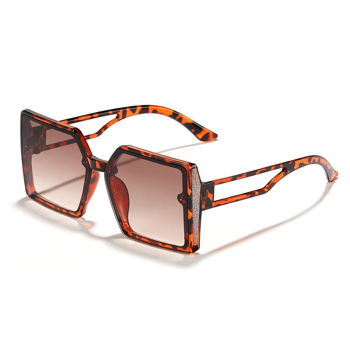 Women's sunglasses with unique square frame and sparkling accent Kalsten