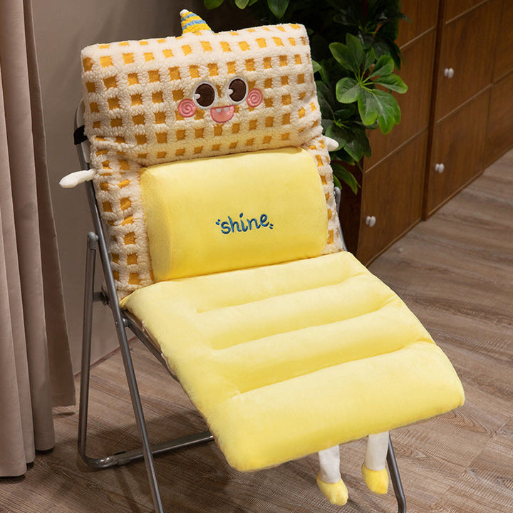 Plush seat cushion with ergonomic back support Kalsten
