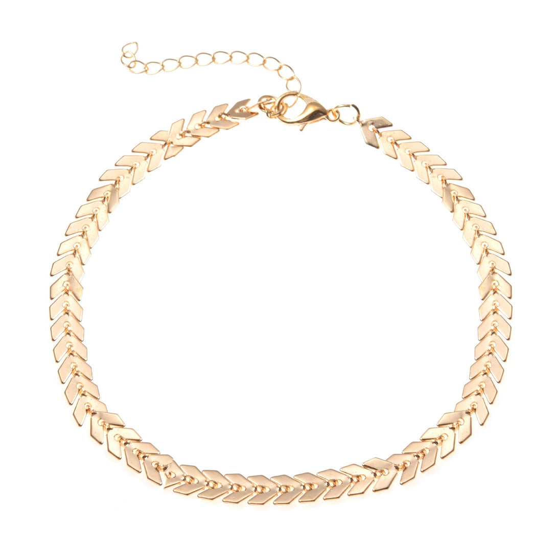 Adjustable Herringbone Chain Anklet Kalsten