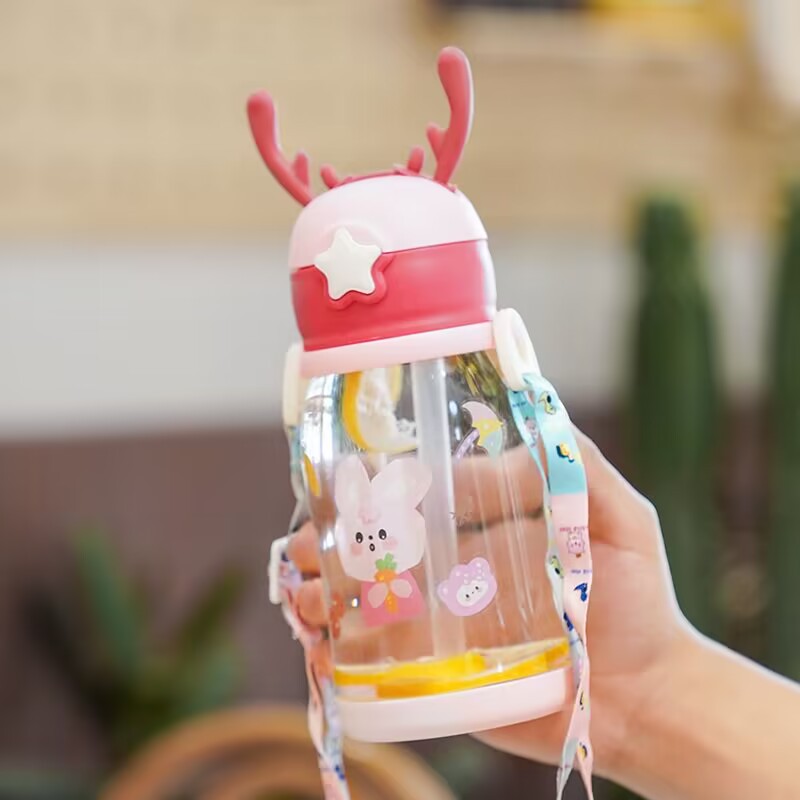 Women Glass Drinking Bottle with Secure Lid Kalsten