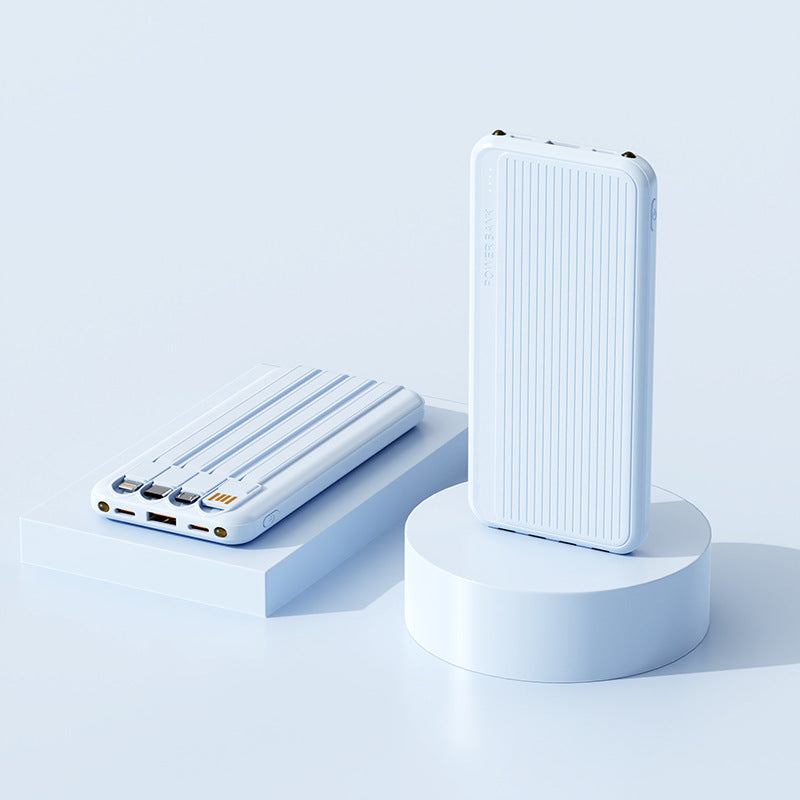 Powerbank with Integrated Charging Cables and High-Speed Charging Function Kalsten