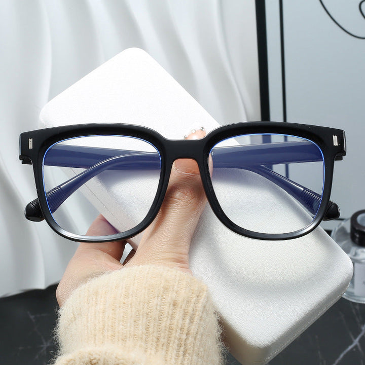 Women's fashionable rectangular glasses with blue lenses Kalsten