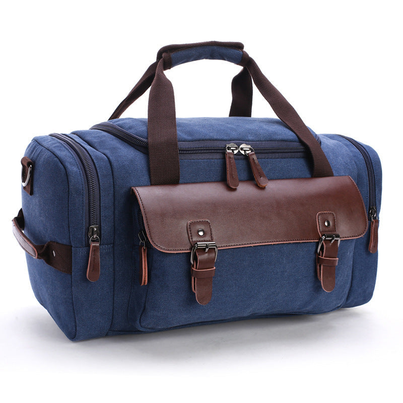 Spacious travel bag with high-quality leather trim Kalsten