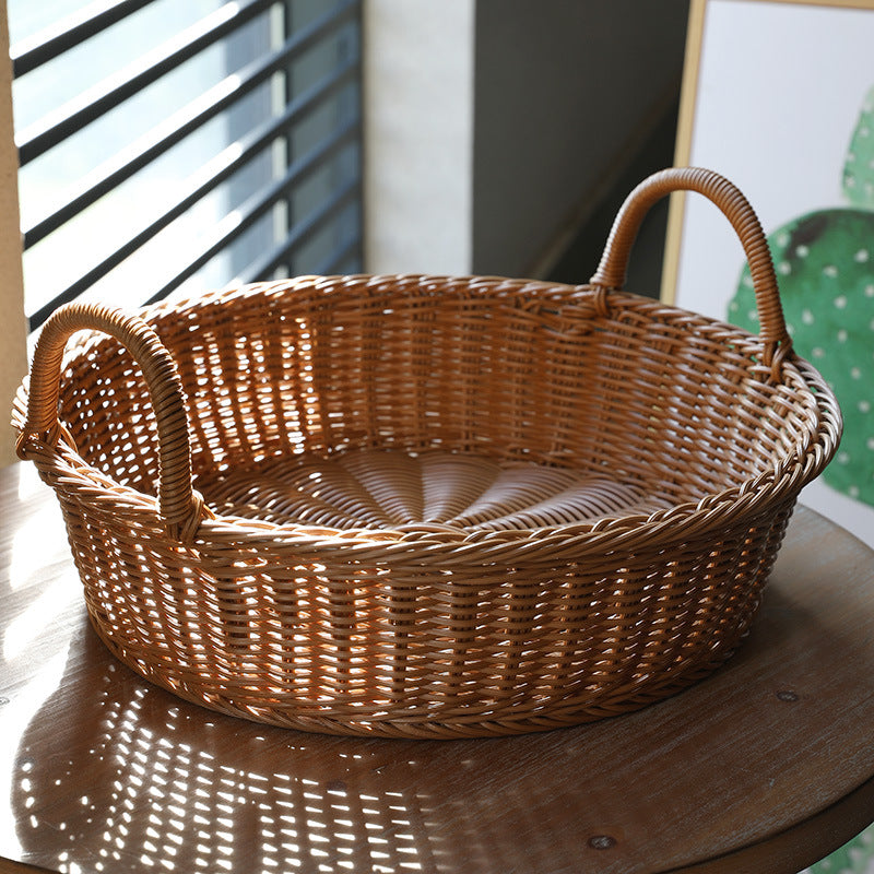 Large Handwoven Wicker Serving Basket Kalsten