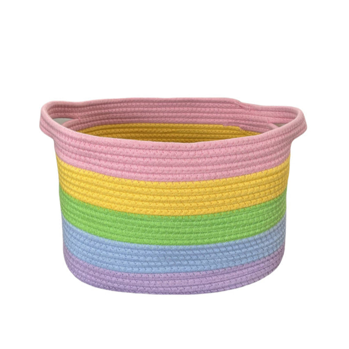 Women's storage basket with colorful stripes Kalsten