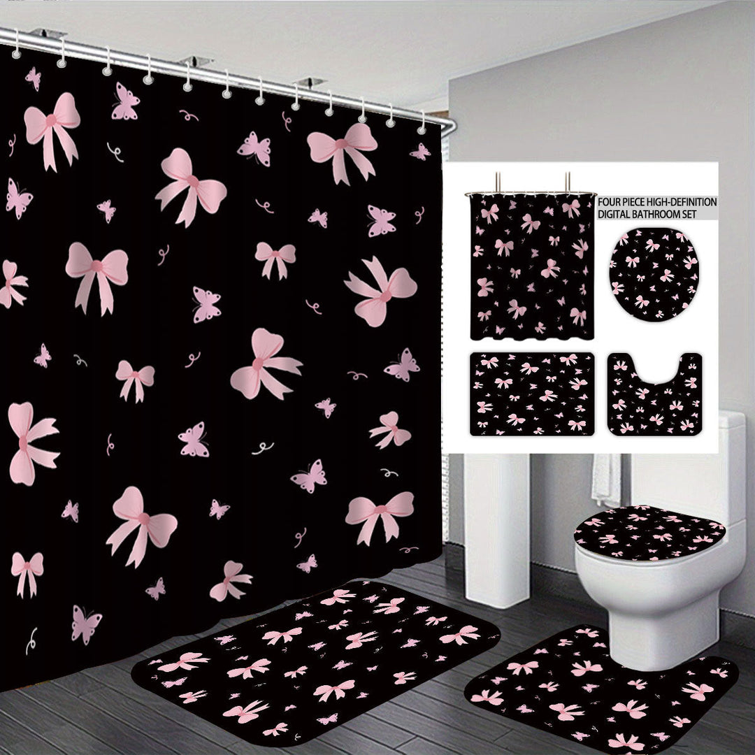 Bunny-Themed Digital Bathroom Decor Set Kalsten