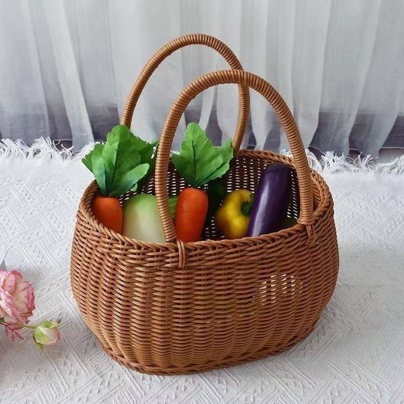 Women Handwoven Basket with Sturdy Handles Kalsten