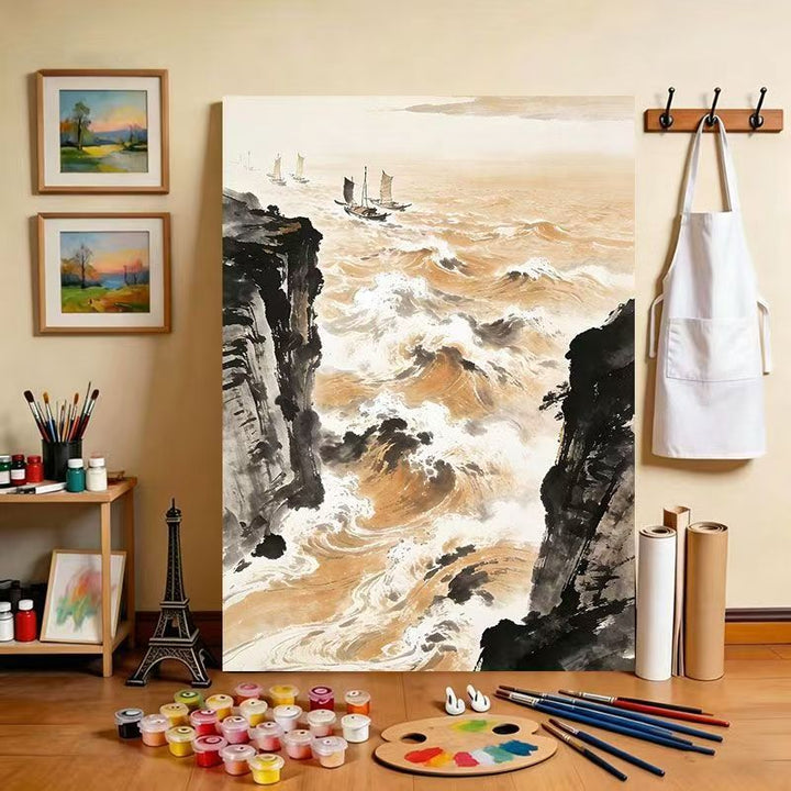 Scenic River Canvas Art Print Kalsten