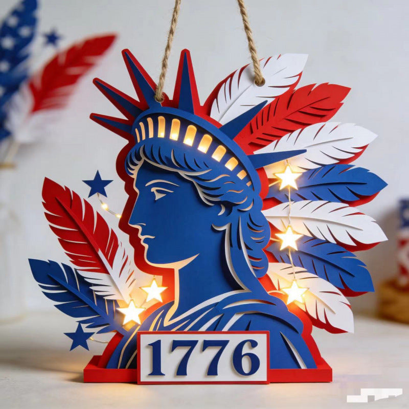 Unisex nan patriotic mesh sunflower wreath with star cutouts and rustic rope hanger Kalsten