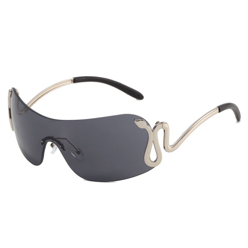 Ladies futuristic sports sunglasses with playful design Kalsten