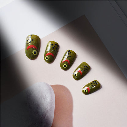 Artistic Fish-Themed Press-On Nails Acalora