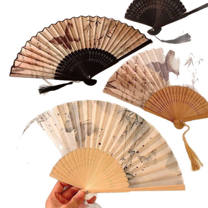 Handcrafted fan with elegant butterfly design Kalsten