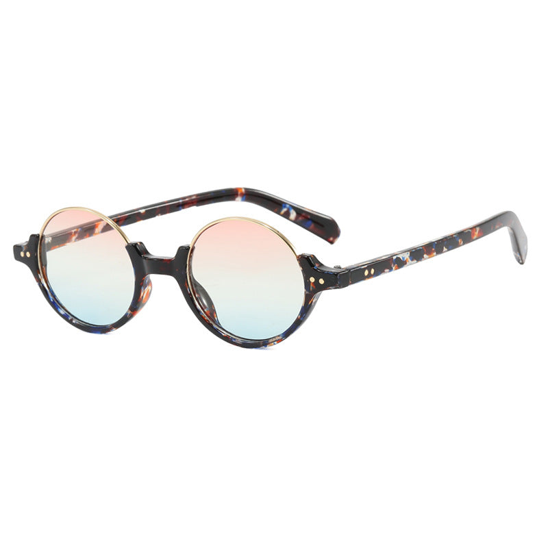 Women's round sunglasses with elegant plastic frame Kalsten