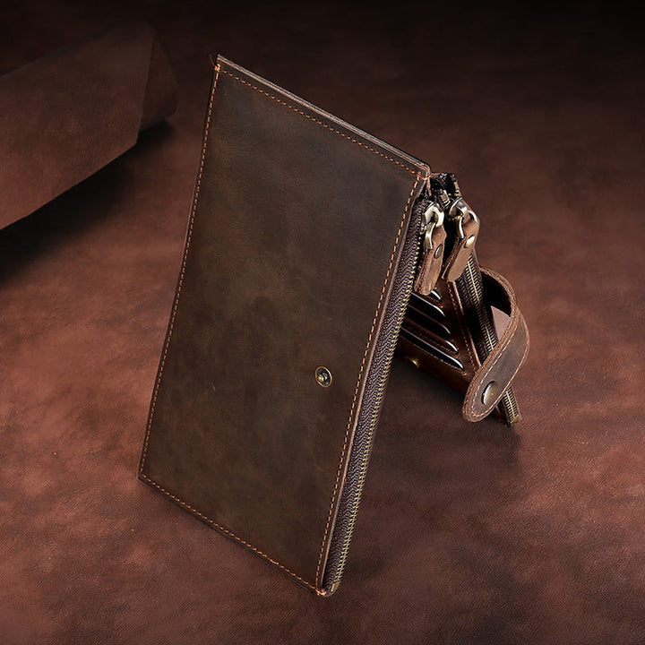 Premium Leather Zip Wallet