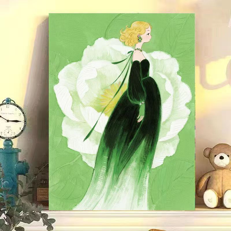 Artistic Floral Illustration Canvas Artwork Kalsten