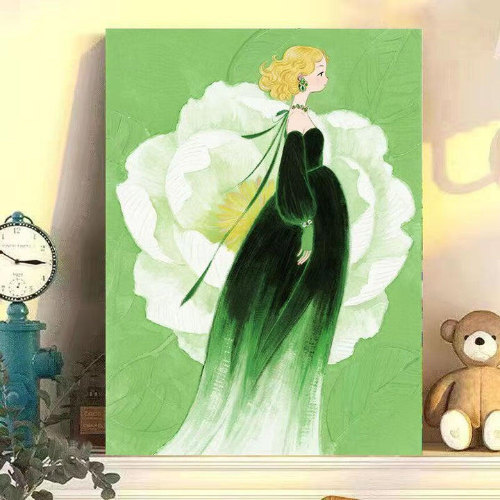 Artistic Floral Illustration Canvas Artwork Kalsten