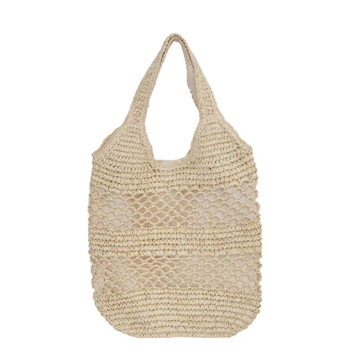 Handbag made of braided natural material with tassel details Kalsten
