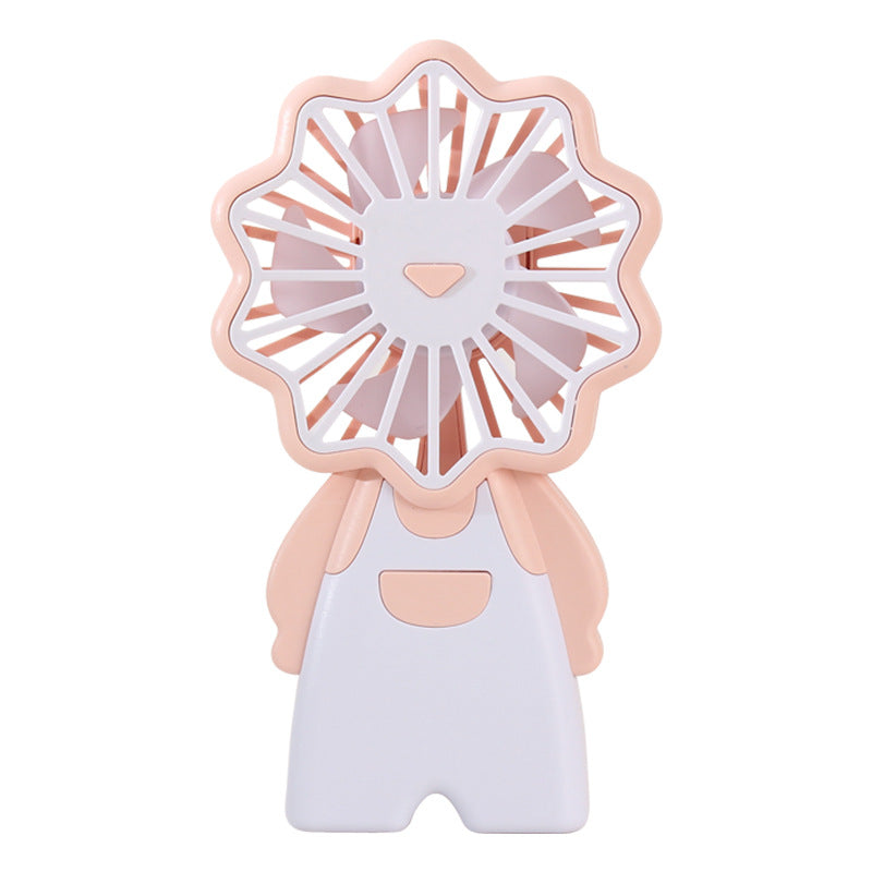 Ladies Portable Hand Fan in Cute Lion Design Kalsten