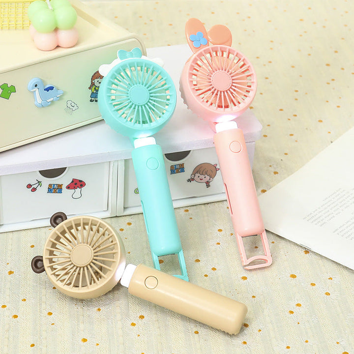 Ladies Mini Hand Fan with Integrated LED Lighting Kalsten
