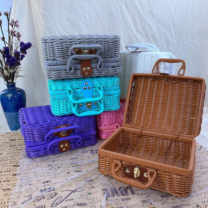 Women braided cosmetic and storage case Kalsten