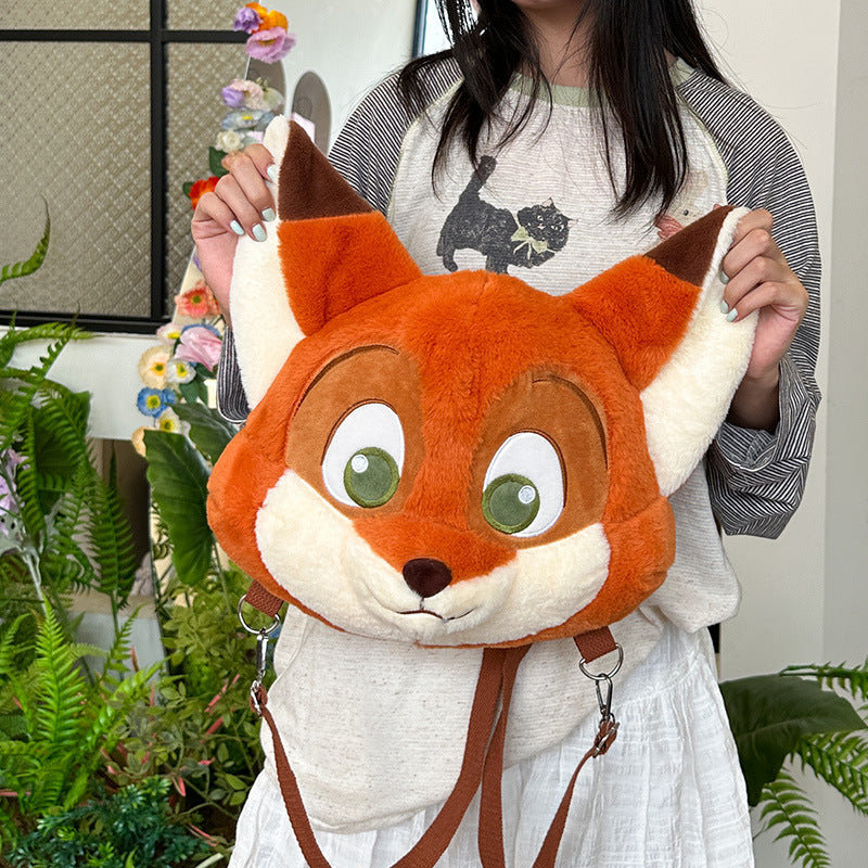 Plush backpack with cute fox design Kalsten