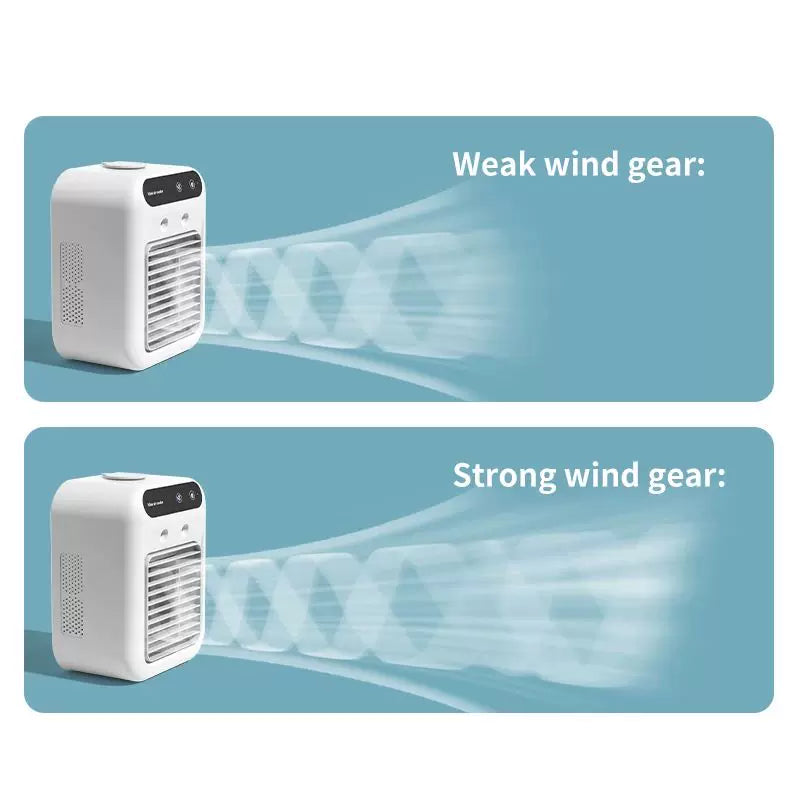 Unisex One Size Personal Desktop Evaporator Micro Cooler with Top Fill Ice Reservoir Adjustable Multi-Angle Air Outlets Whisper Quiet USB Fan Kalsten