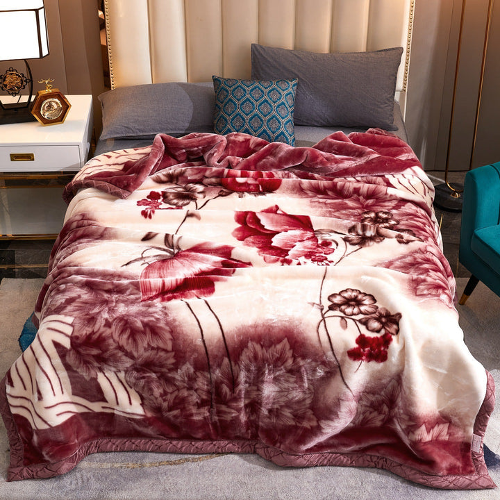 Decorative Fleece Throw Blanket Kalsten