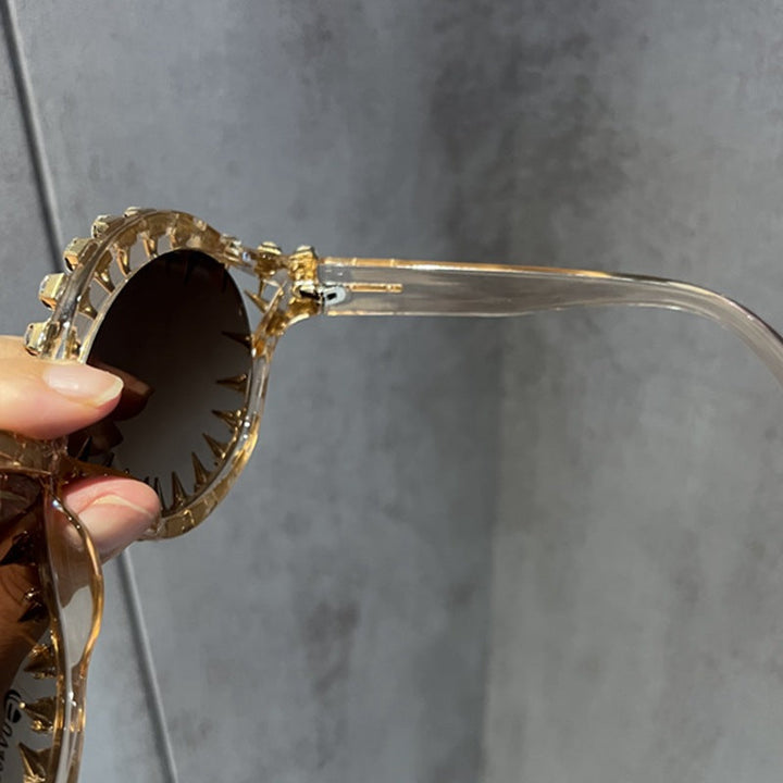 Women's stylish oversized sunglasses with eye-catching stud design Kalsten