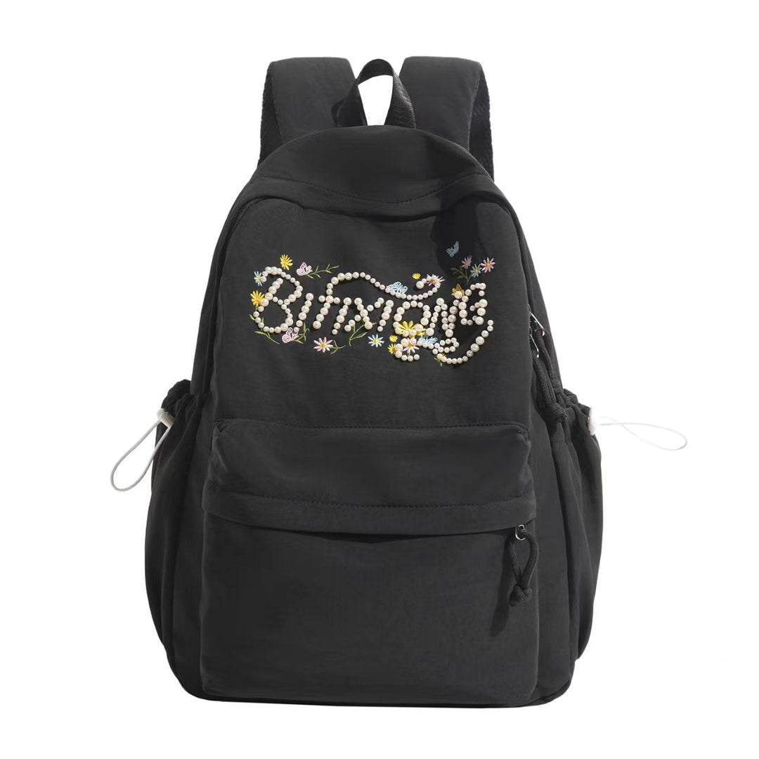 Embroidered Floral Detail Backpack Kalsten