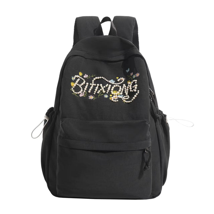 Embroidered Floral Detail Backpack Kalsten