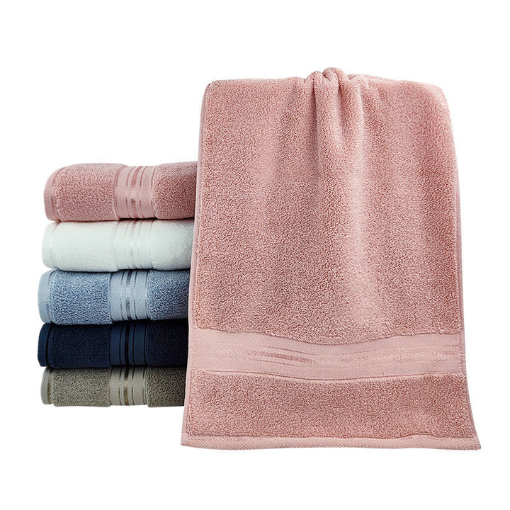 Premium Terry Bath Towel With Elegant Striped Border Kalsten