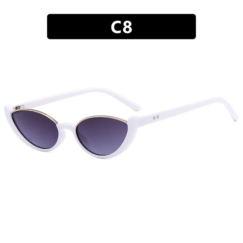 Women's Cat-Eye Sunglasses with Mirrored Lenses and Elegant Frame Kalsten