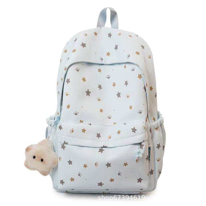 Star-Patterned Soft Fabric Backpack Kalsten