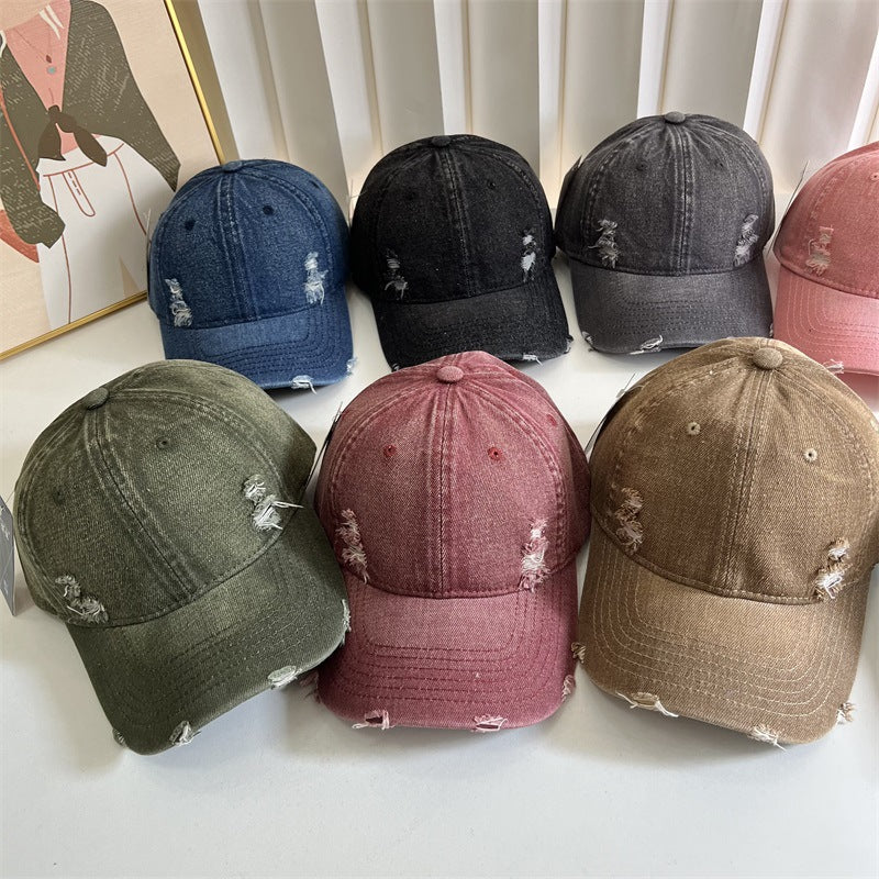Women's Distressed Denim Baseball Cap Kalsten 1784083631