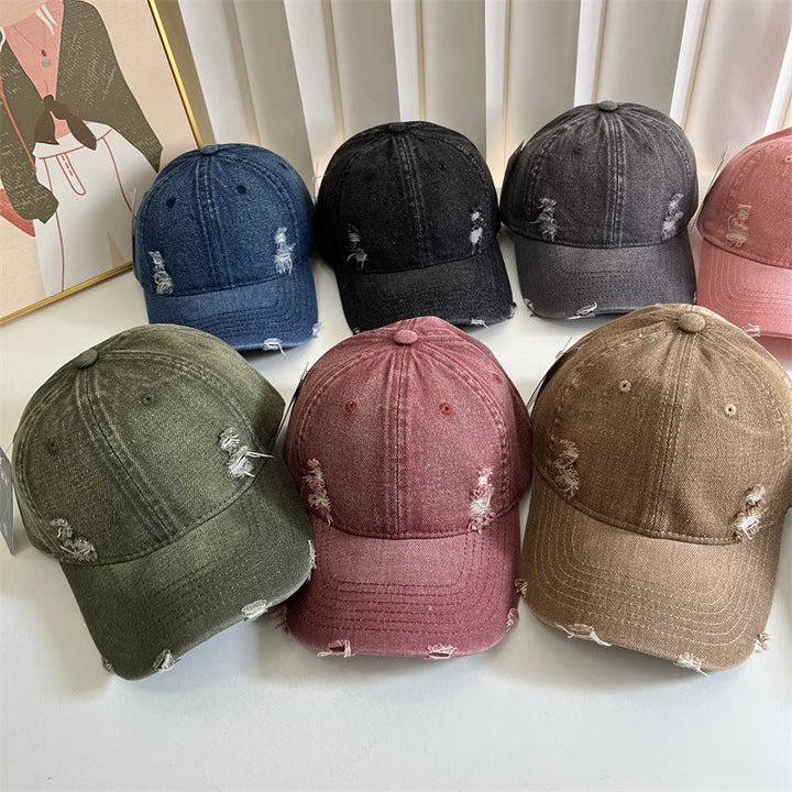 Women's Distressed Denim Baseball Cap Kalsten 1784083631