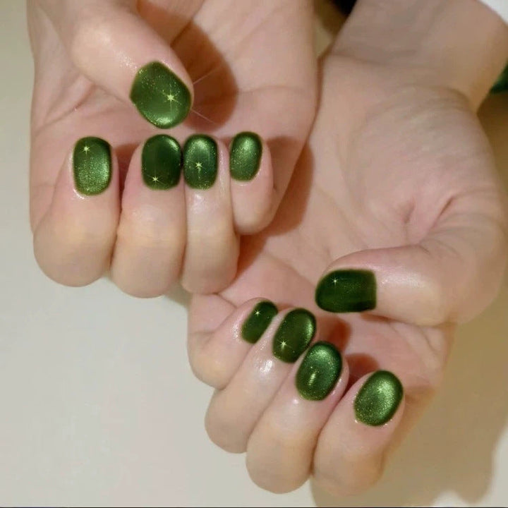 Glittering Matte Finish Press-On Nail Set Kalsten