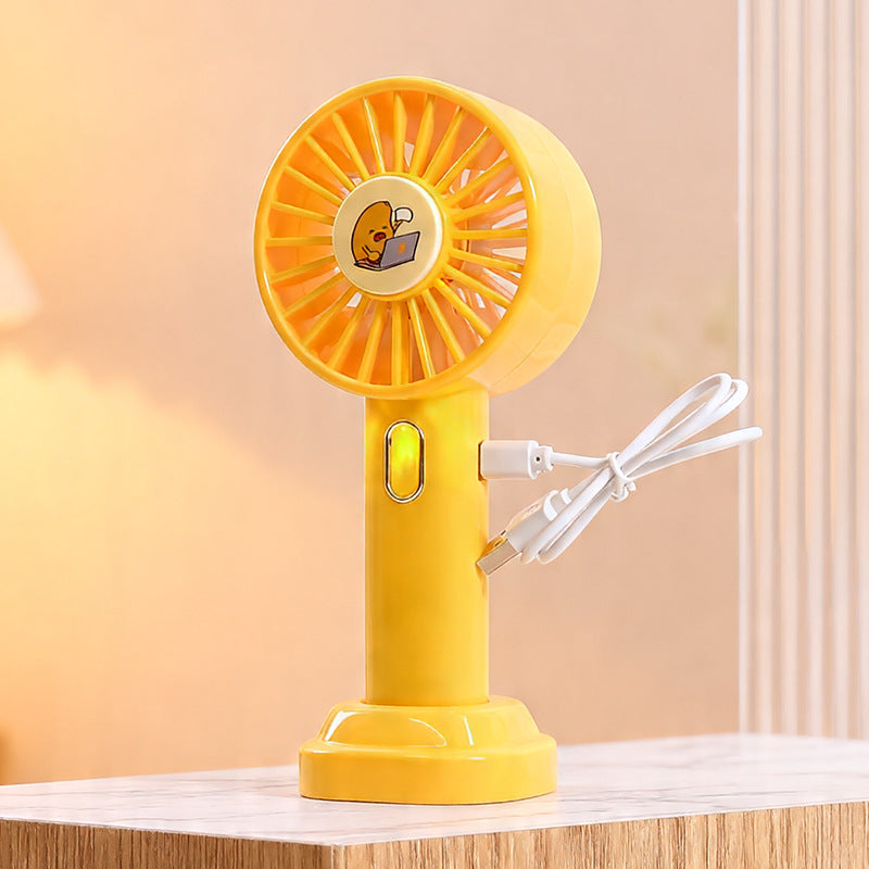 Ladies portable hand fan with USB connection and fun design Kalsten