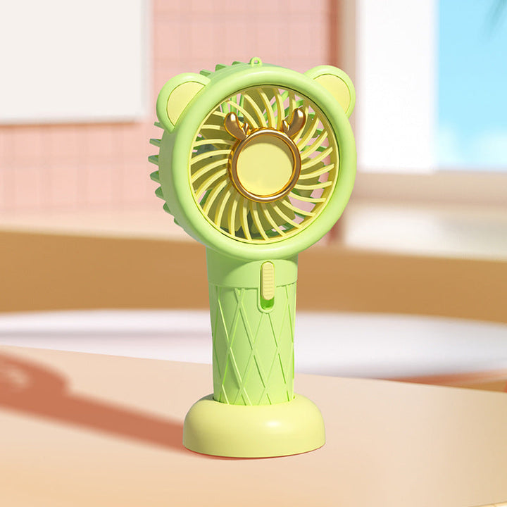 Women's Portable Mini Cooler Fan with Animal Motif Kalsten