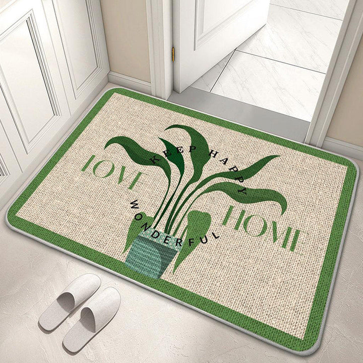 Decorative Floral Welcome Mat Kalsten