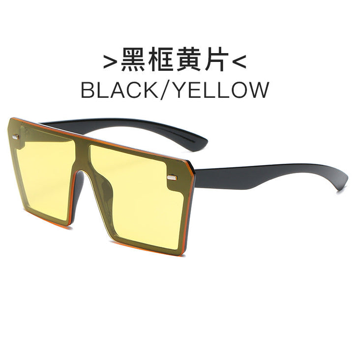 Women's futuristic sunglasses with oversized rectangular frame Kalsten