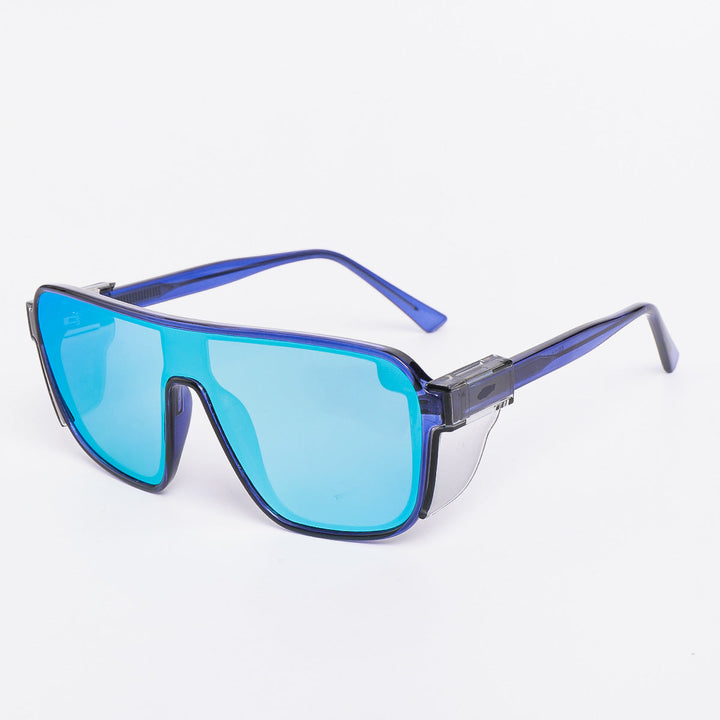 Women's sporty sunglasses in a futuristic design with colored lenses Kalsten