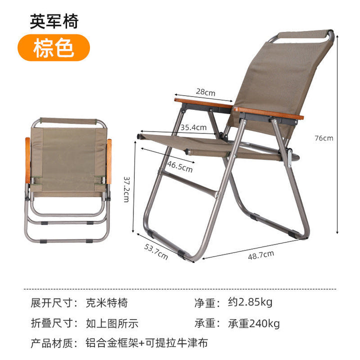Women lightweight foldable camping chair Kalsten