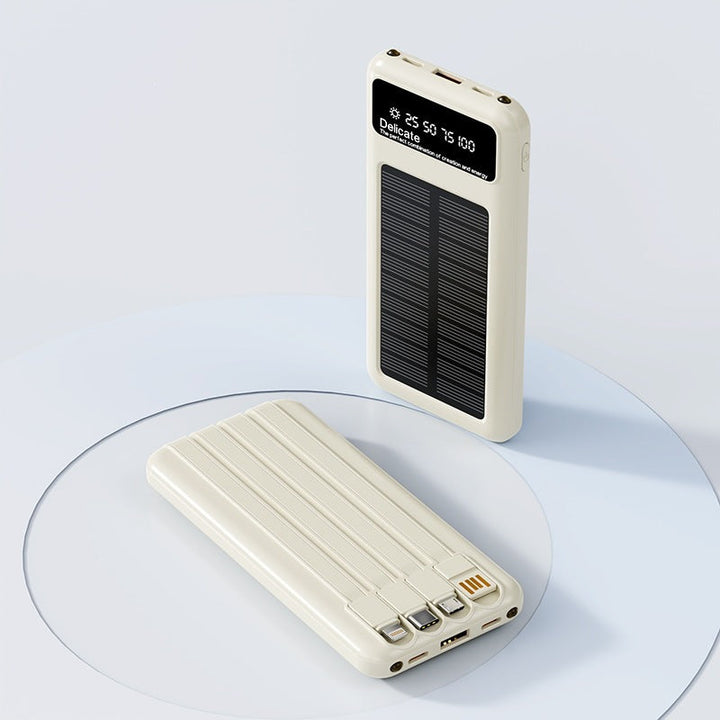Solar-powered power bank with digital display and innovative fast charging function Kalsten