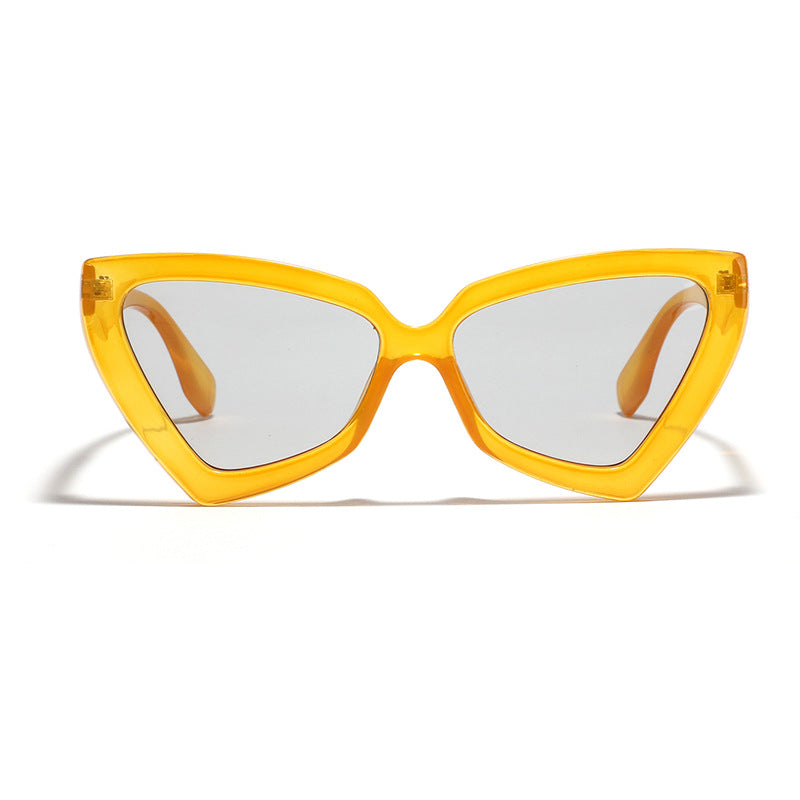 Women's Cat-Eye Sunglasses with Mirrored Lenses and Sturdy Frame Kalsten