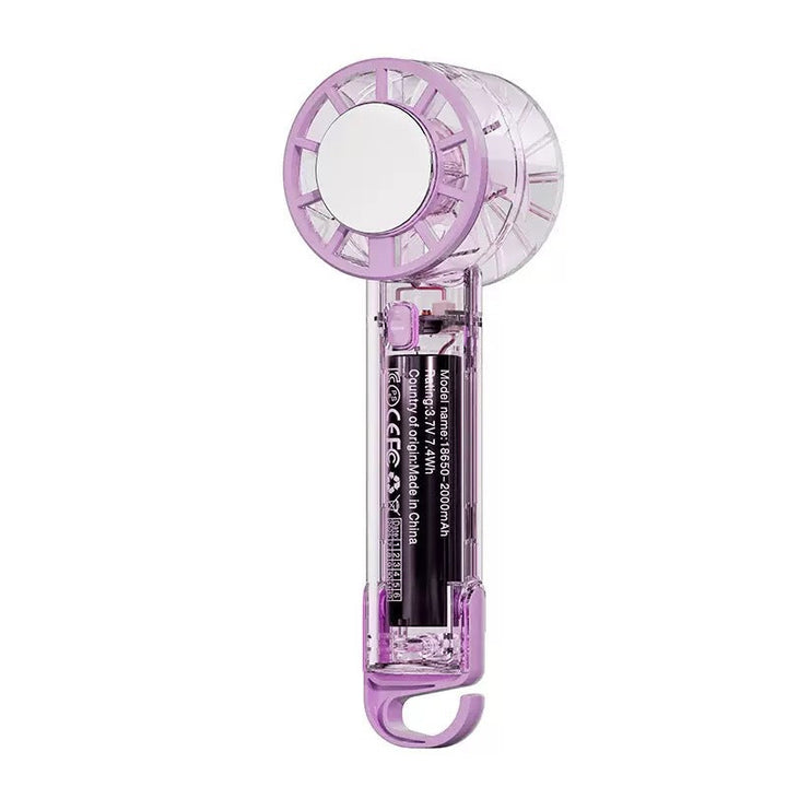 Unisex Transparent Rechargeable Handheld Fan Kalsten
