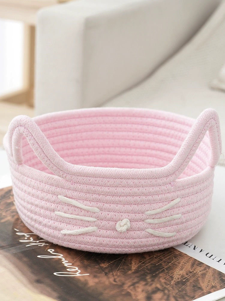 Women Playful Storage Basket in Cat Design Kalsten